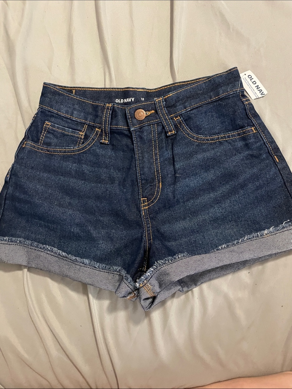 Old Navy Blue Denim Rolled-Hem Women's Shorts